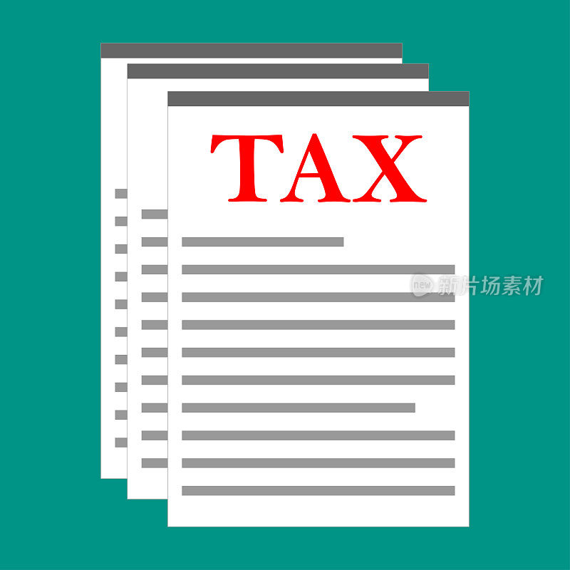 tax note tax sheet design